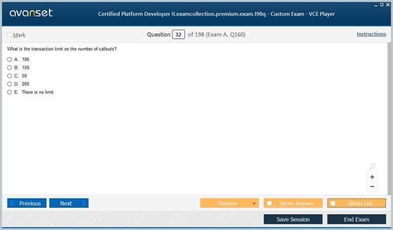 Certified Platform Developer II Premium VCE Screenshot #4